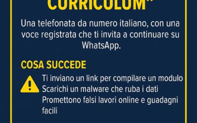 “Abbiamo ricevuto il tuo curriculum”: attenzione alla nuova truffa su WhatsApp