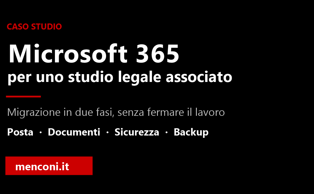 Migrazione a Microsoft 365 per uno studio legale associato